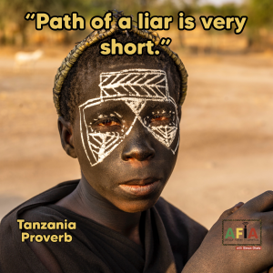 African Proverb on  Honesty